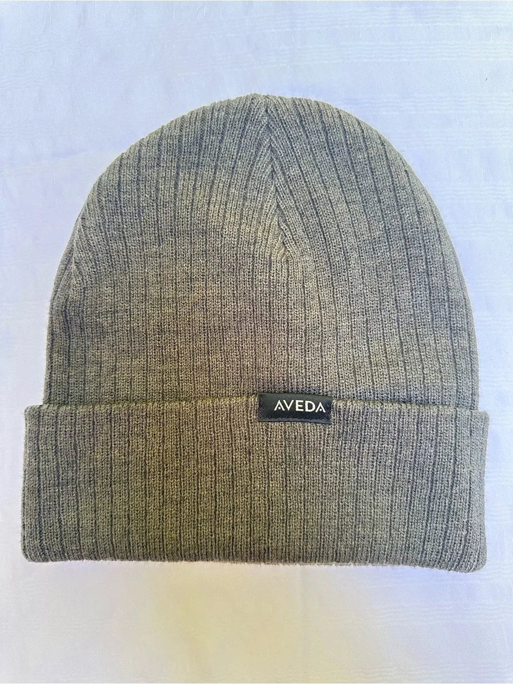 Aveda Unisex Gray Knit Beanie